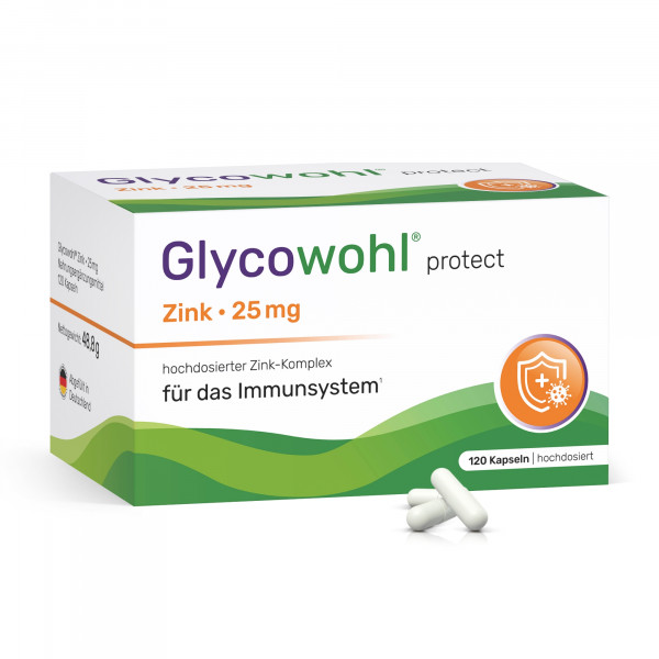 GLYCOWOHL Zink-Komplex 25 mg hochdosierte Kapseln vegan
