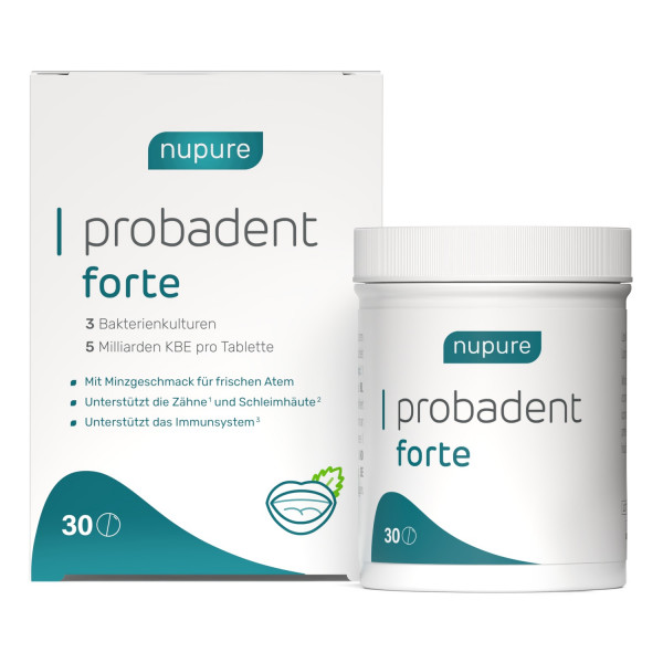 NUPURE probadent forte 3 Bakt.Kult.5 Mrd.KBE Lut.