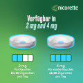 NICORETTE  4 mg Nikotinlutschtabletten für Raucher zum Aufhören, freshmint