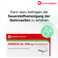 Ginkgo AL 240 mg Filmtabletten bei altersbedingten Gedächtniseinbußen mit leichter Demenz