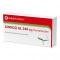 Ginkgo AL 240 mg Filmtabletten bei altersbedingten Gedächtniseinbußen mit leichter Demenz