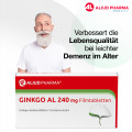 Ginkgo AL 240 mg Filmtabletten bei altersbedingten Gedächtniseinbußen mit leichter Demenz