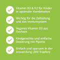 VITAMIN D3 K2 Tropfen Kinder vegan
