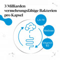 IberoBiotics® Zen - die natürliche Dreierkombination aus körpereigenen Bakterien, Melisse und Vitamin B2