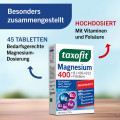 TAXOFIT Magnesium 400+B1+B6+B12+Folsäure Tabletten