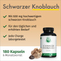 GREEN NATURALS schwarzer Knoblauch 600mg m.SAC Kps
