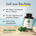 GREEN NATURALS Jod aus Bio-Kelp 200 μg Kapseln