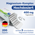 GLYCOWOHL Magnesium 400 mg hochdosiert vegan Kaps.
