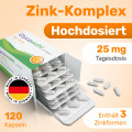 GLYCOWOHL Zink-Komplex 25 mg hochdosierte Kapseln vegan