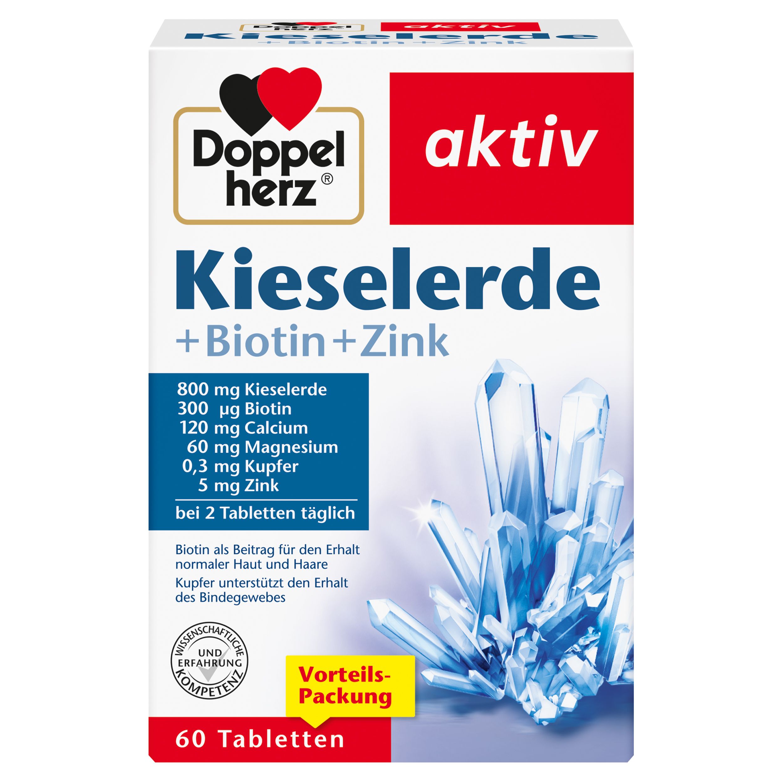 DOPPELHERZ Kieselerde+Biotin+Zink Tabletten DOPPELHERZ Kieselerde+Biotin+Zink Tabletten