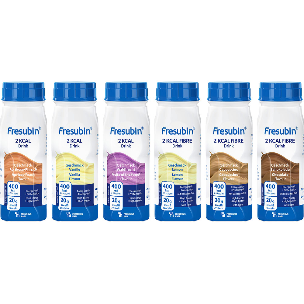 FRESUBIN 2 kcal DRINK Mischkarton Trinkflasche FRESUBIN 2 kcal DRINK Mischkarton Trinkflasche