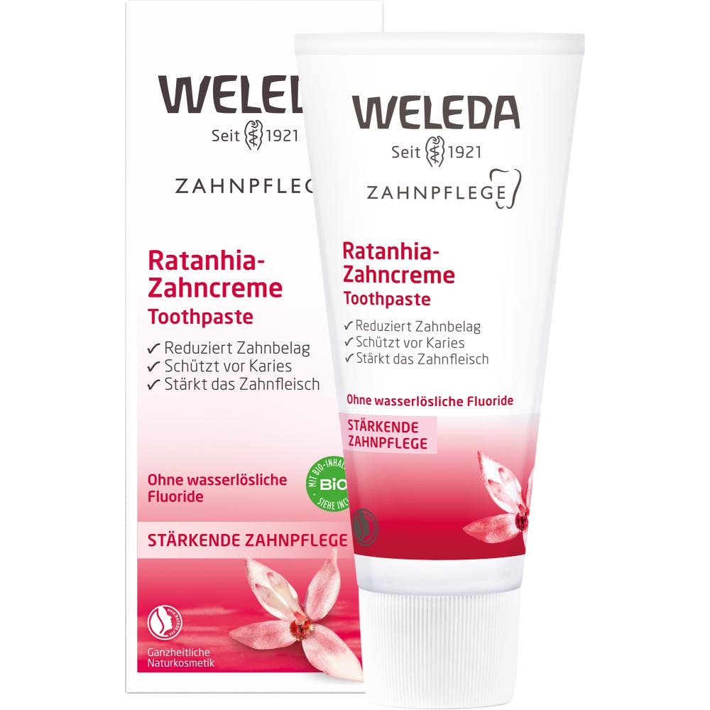 Weleda Ratanhia-Zahncreme - für langanhaltend frischen Atem Weleda Ratanhia-Zahncreme - für langanhaltend frischen Atem