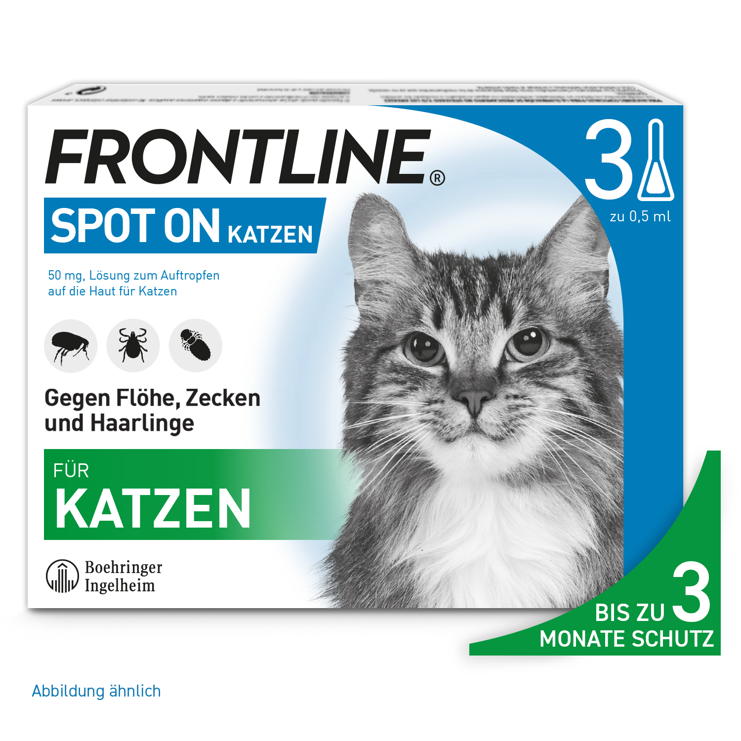 FRONTLINE SPOT-ON gegen Zecken und Flöhe für Katzen FRONTLINE SPOT-ON gegen Zecken und Flöhe für Katzen