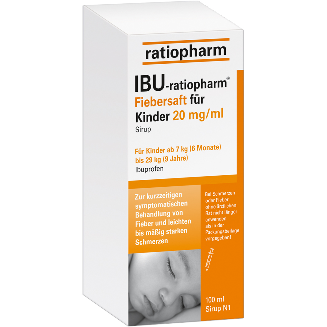 IBU-RATIOPHARM Fiebersaft für Kinder 20 mg/ml IBU-RATIOPHARM Fiebersaft für Kinder 20 mg/ml