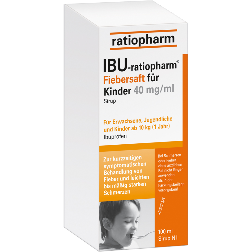 IBU-RATIOPHARM Fiebersaft für Kinder 40 mg/ml IBU-RATIOPHARM Fiebersaft für Kinder 40 mg/ml