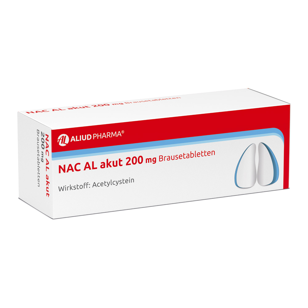NAC AL akut 200 mg Brausetabletten zur Erleichterung des Abhustens bei erkältungsbedingter Bronchitis (Schleimlöser) NAC AL akut 200 mg Brausetabletten zur Erleichterung des Abhustens bei erkältungsbedingter Bronchitis (Schleimlöser)