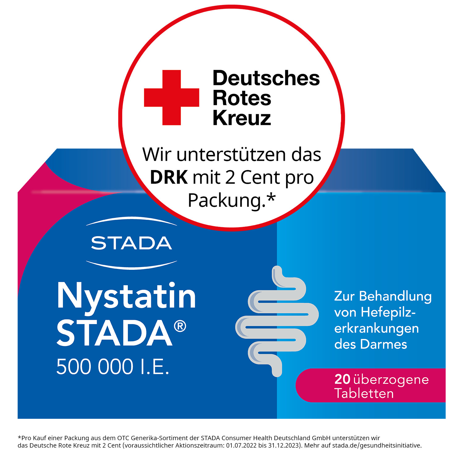 NYSTATIN STADA 500.000 I.E. überzogene Tabletten NYSTATIN STADA 500.000 I.E. überzogene Tabletten