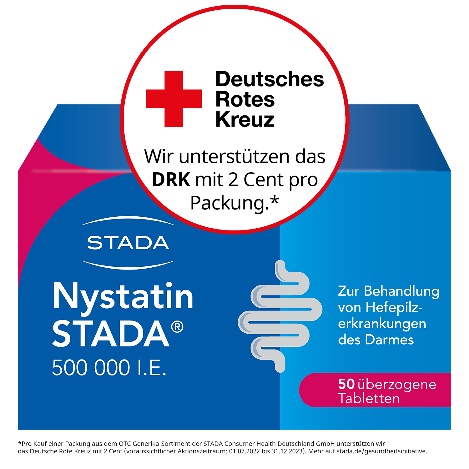 NYSTATIN STADA 500.000 I.E. überzogene Tabletten NYSTATIN STADA 500.000 I.E. überzogene Tabletten