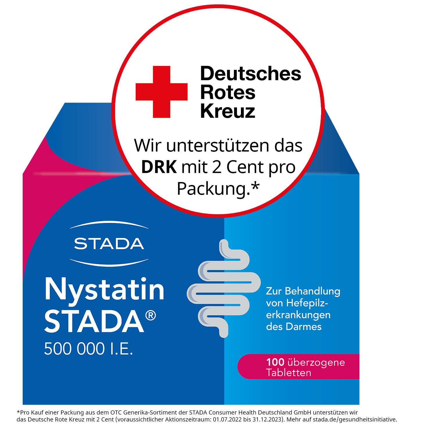 NYSTATIN STADA 500.000 I.E. überzogene Tabletten NYSTATIN STADA 500.000 I.E. überzogene Tabletten