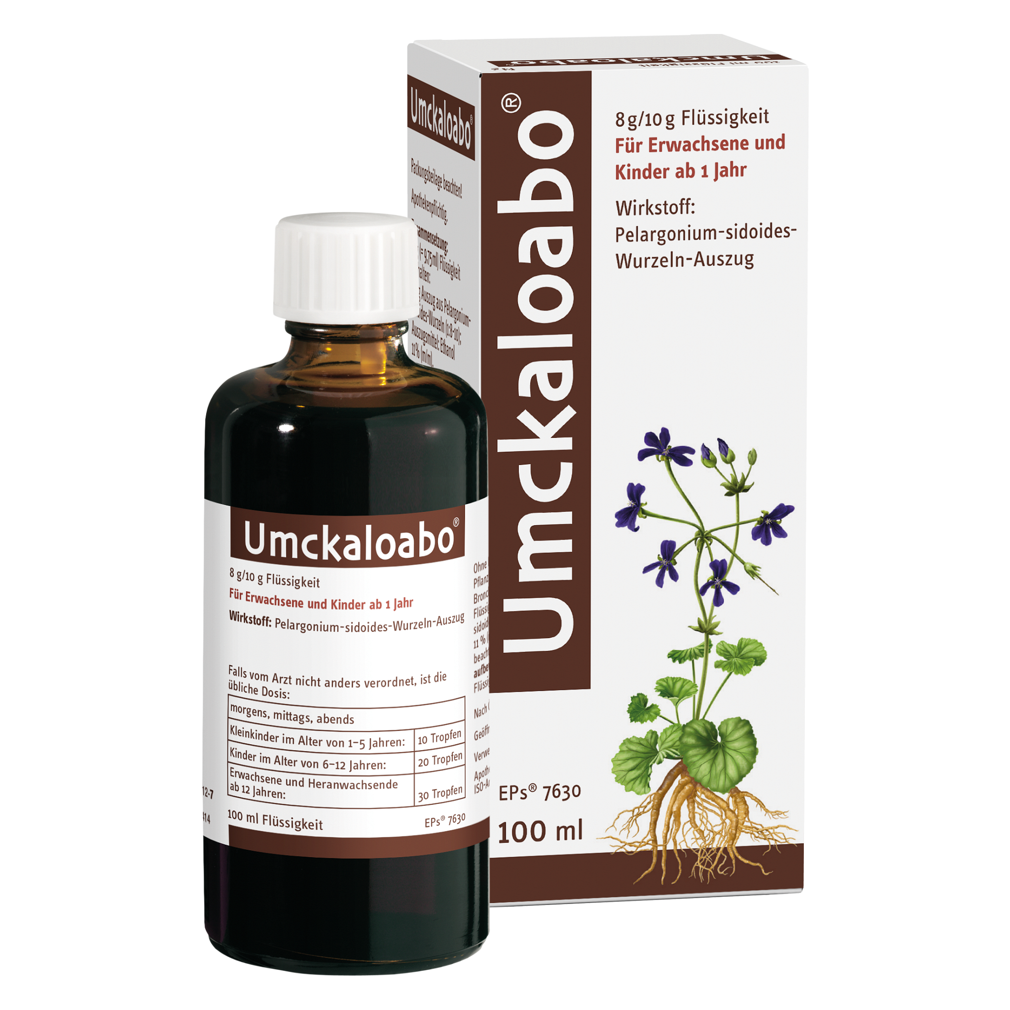 UMCKALOABO flüssig Spezialextrakt aus Pelargonium-Wurzeln wirkt gegen Viren, löst zähen Schleim und kann so die Krankheitsdauer verringern UMCKALOABO flüssig Spezialextrakt aus Pelargonium-Wurzeln wirkt gegen Viren, löst zähen Schleim und kann so die Krankheitsdauer verringern