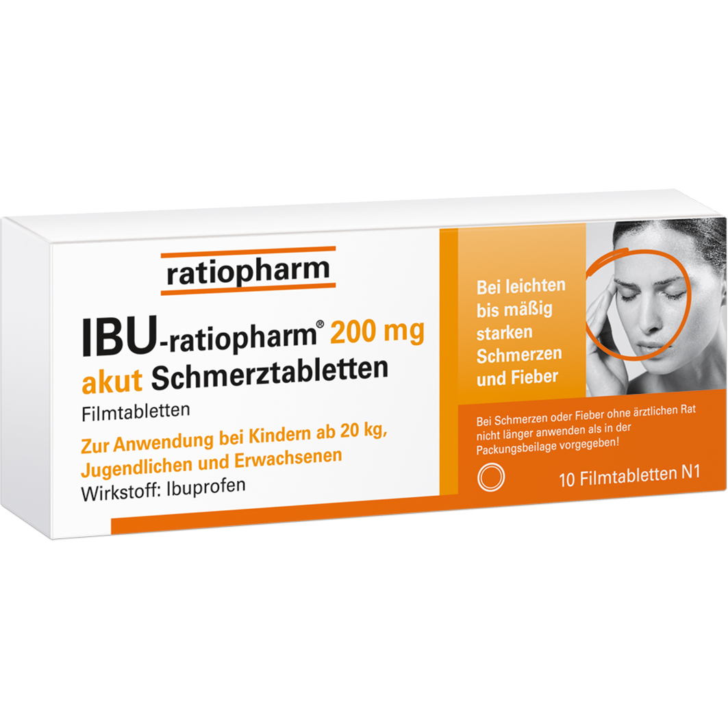 IBU-RATIOPHARM 200 mg akut Schmerztbl.Filmtabl. IBU-RATIOPHARM 200 mg akut Schmerztbl.Filmtabl.
