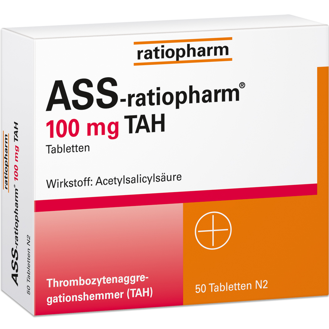 ASS-ratiopharm 100 mg TAH Tabletten ASS-ratiopharm 100 mg TAH Tabletten