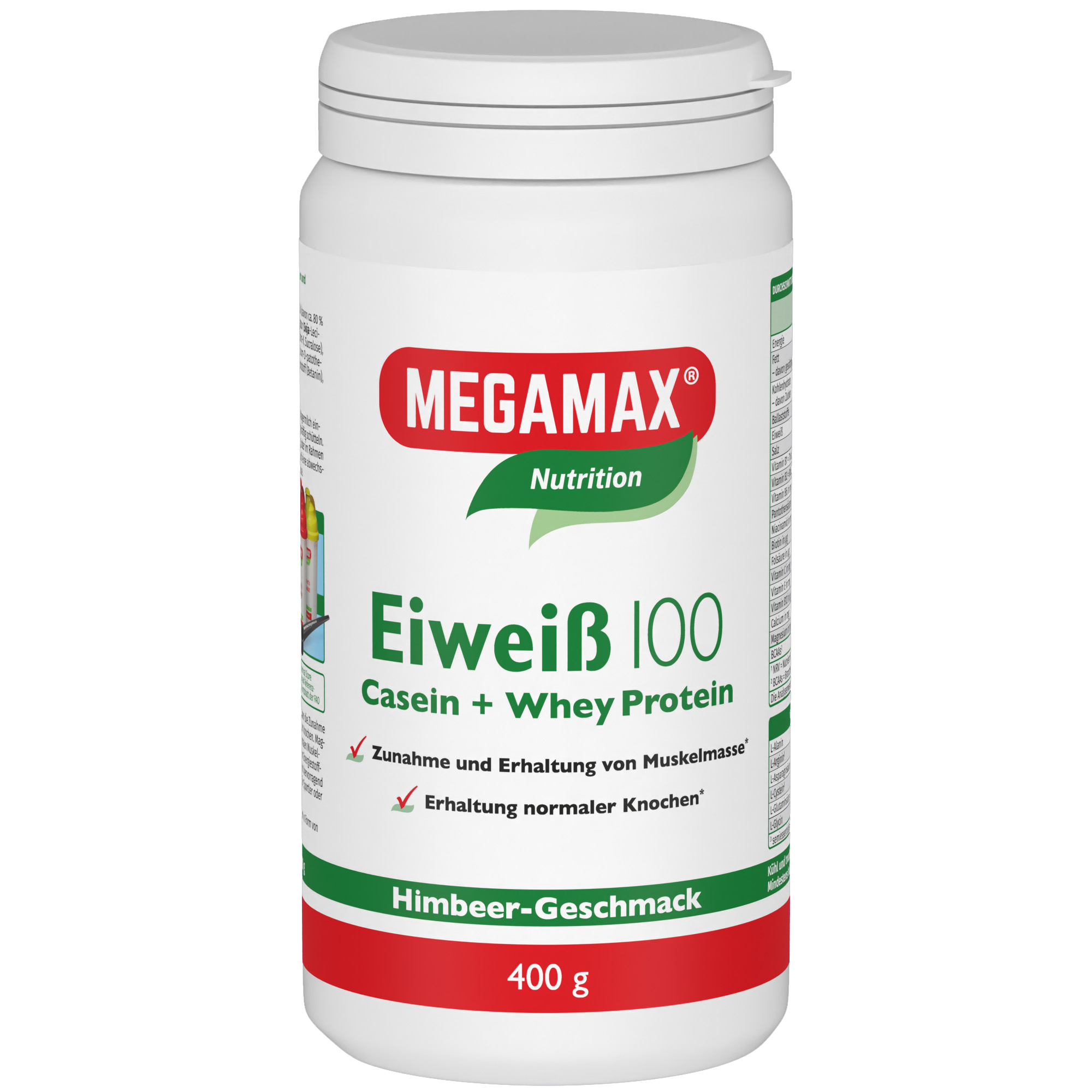 EIWEISS 100 Himbeer Quark Megamax Pulver EIWEISS 100 Himbeer Quark Megamax Pulver