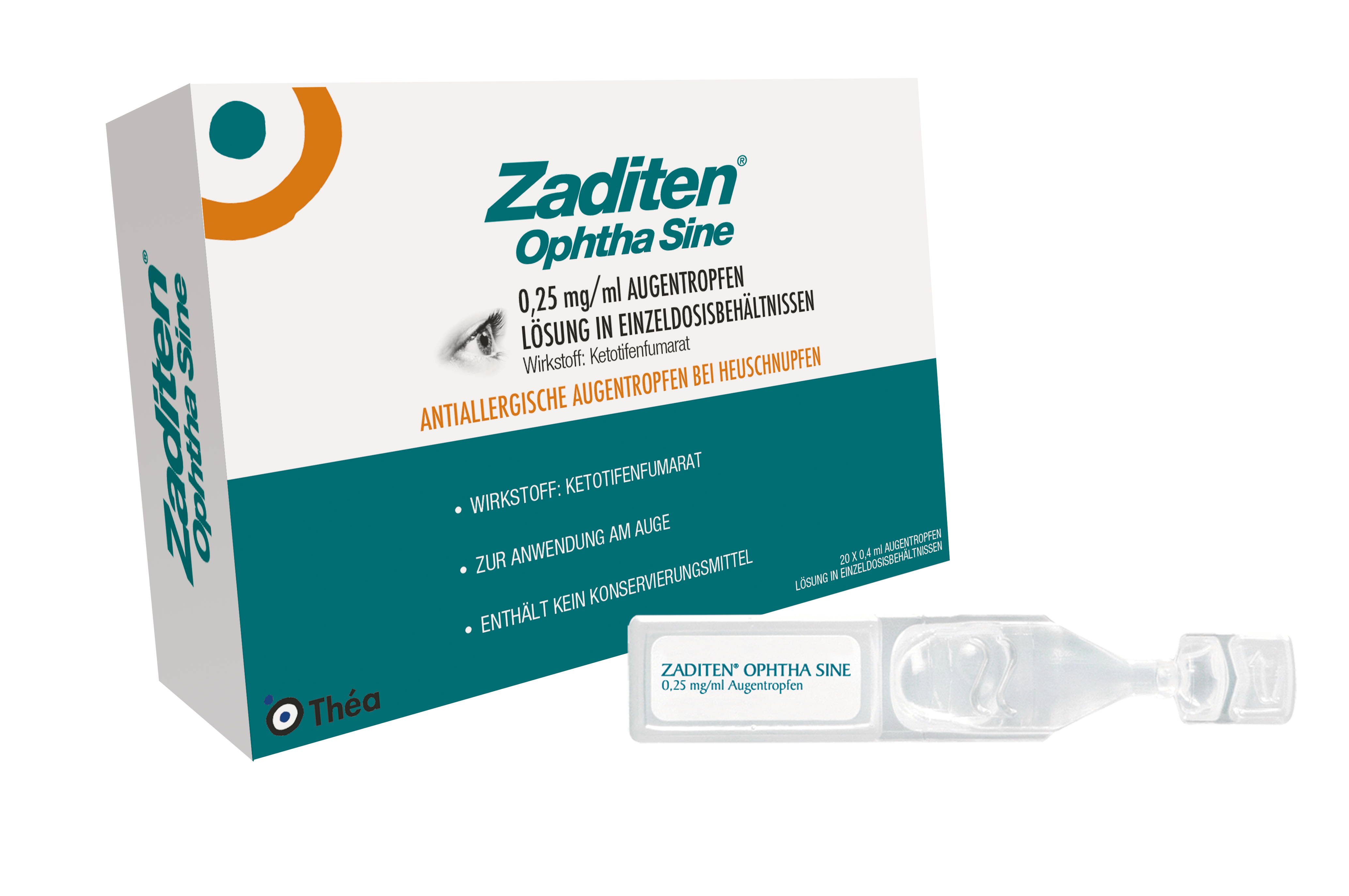 ZADITEN ophtha sine 0,25 mg/ml Augentr.Einzeldos. ZADITEN ophtha sine 0,25 mg/ml Augentr.Einzeldos.