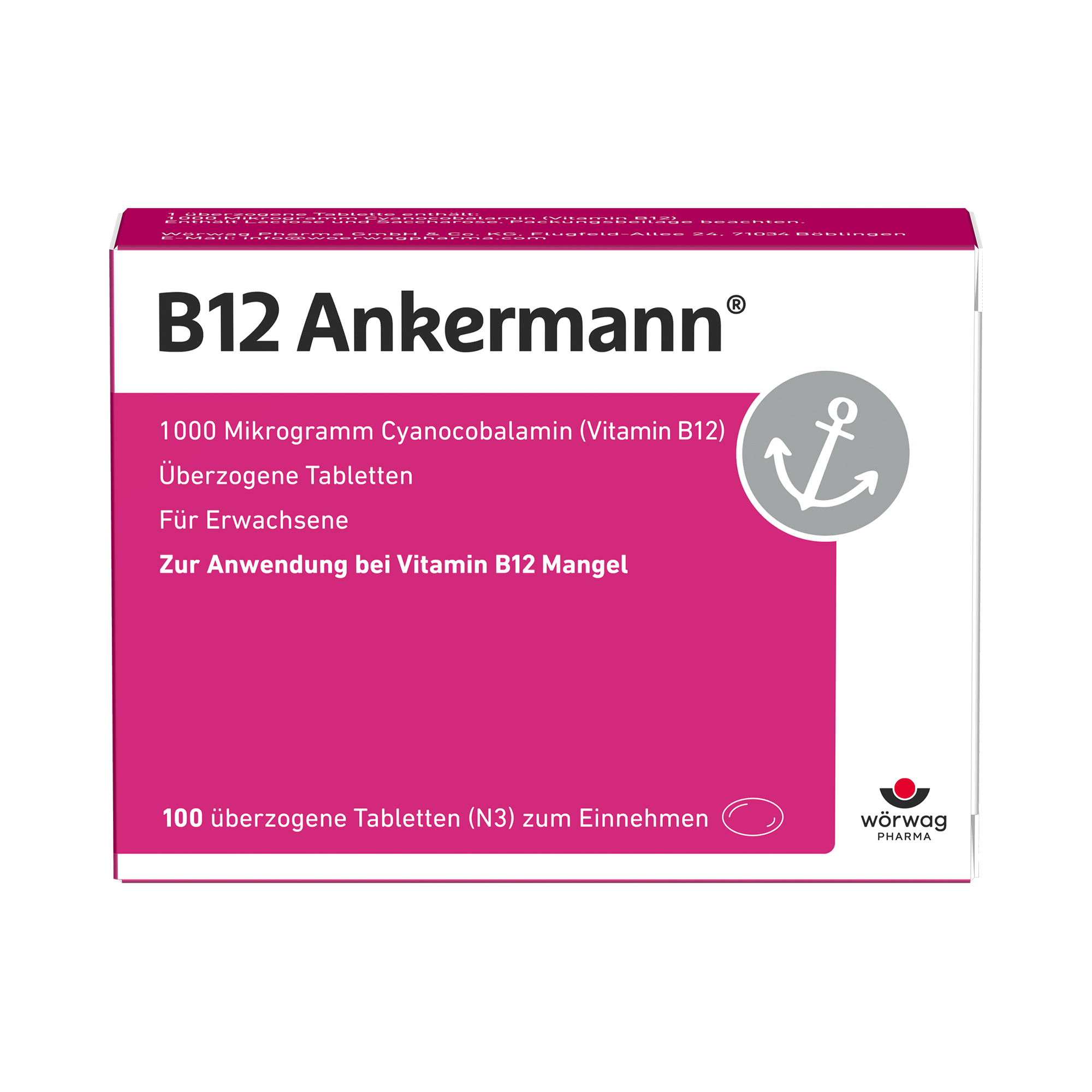 B12 ANKERMANN überzogene Tabletten B12 ANKERMANN überzogene Tabletten
