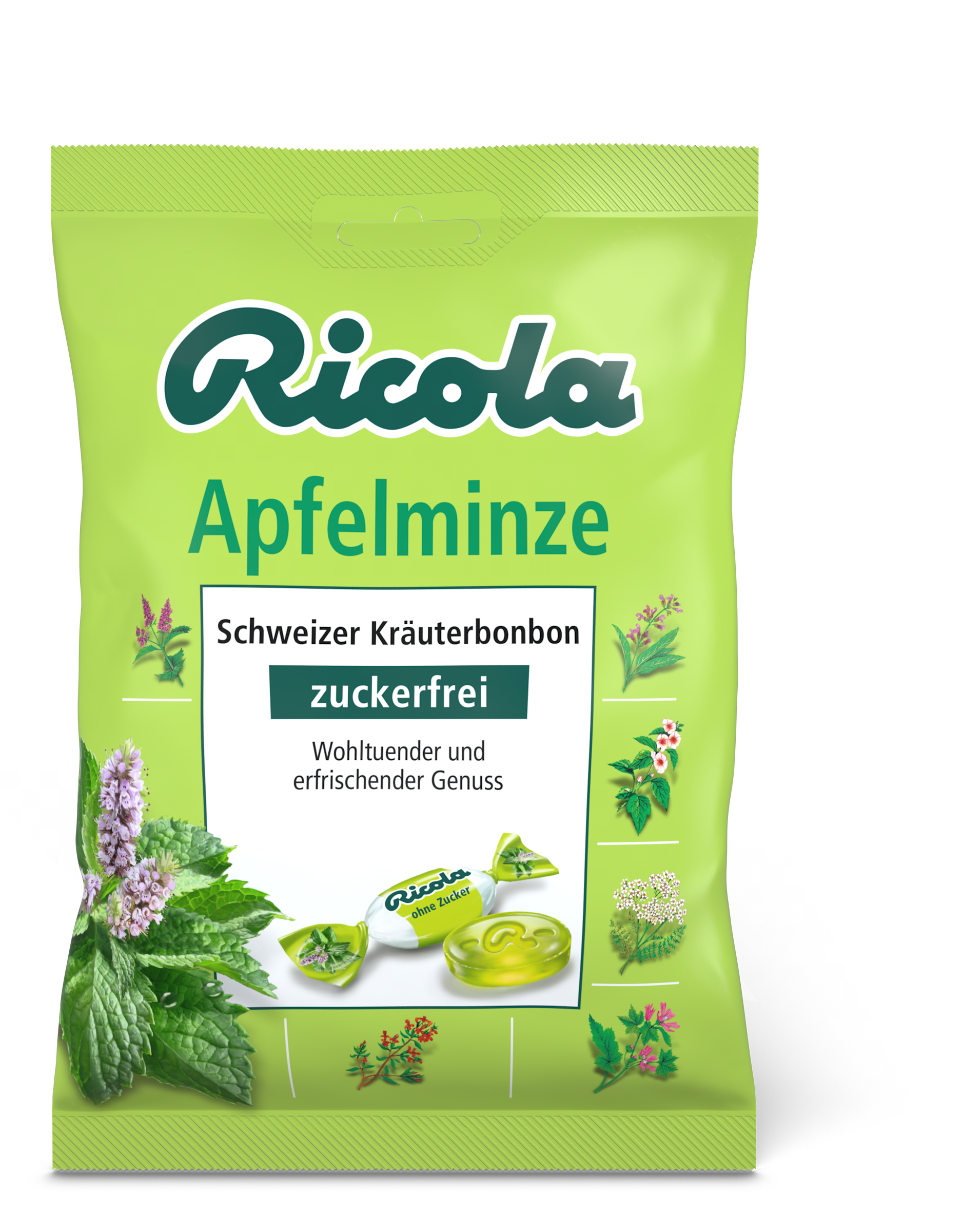 RICOLA o.Z.Beutel Apfelminze Bonbons RICOLA o.Z.Beutel Apfelminze Bonbons