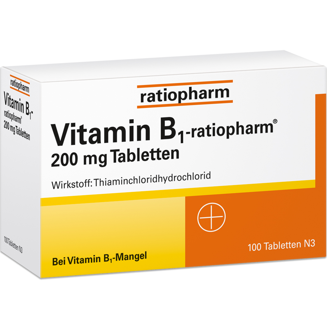 VITAMIN B1-RATIOPHARM 200 mg Tabletten VITAMIN B1-RATIOPHARM 200 mg Tabletten