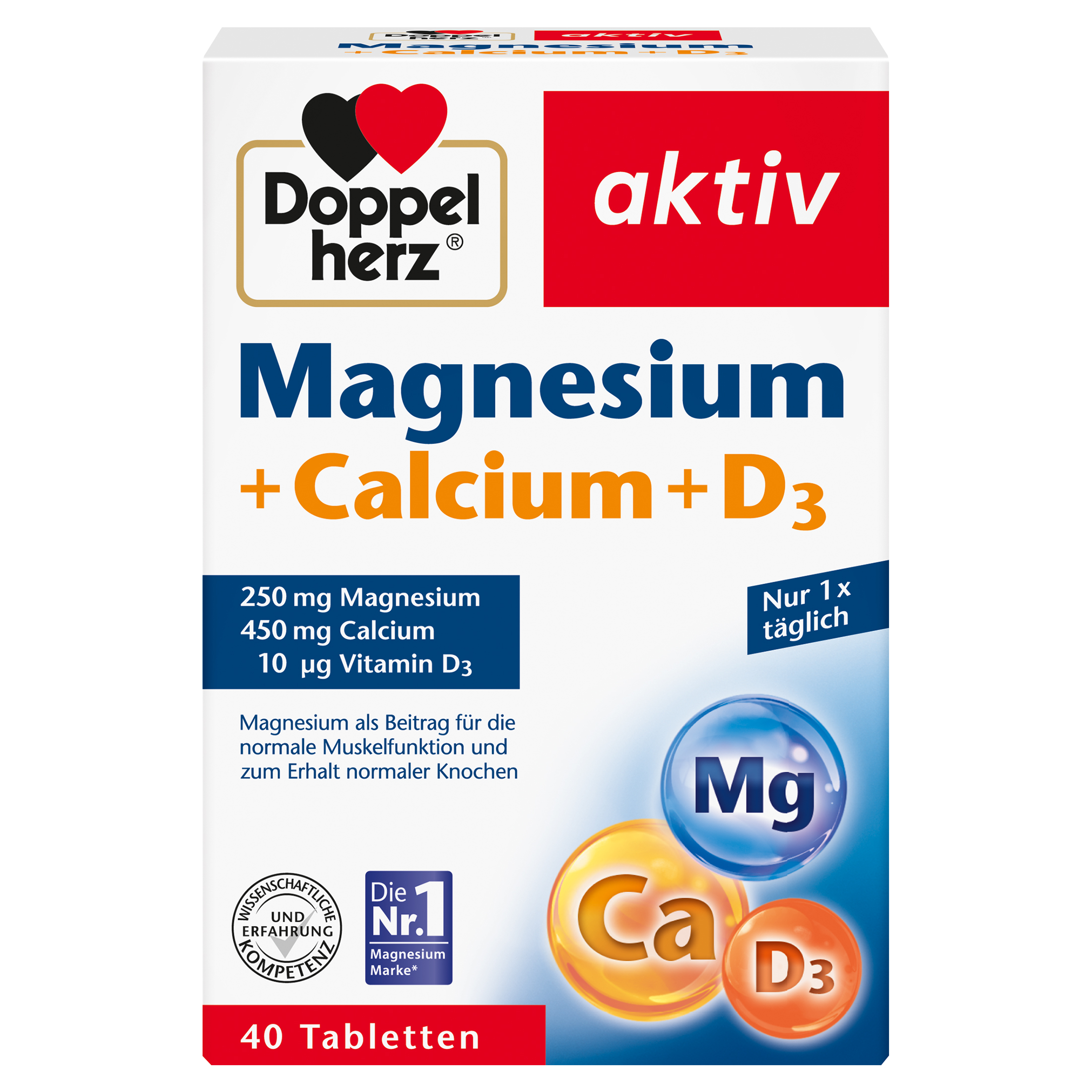 DOPPELHERZ Magnesium+Calcium+D3 Tabletten DOPPELHERZ Magnesium+Calcium+D3 Tabletten