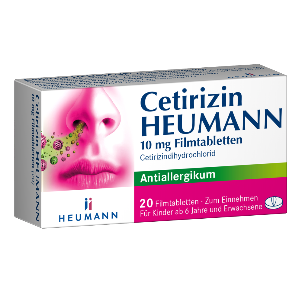 CETIRIZIN Heumann 10 mg Filmtabletten CETIRIZIN Heumann 10 mg Filmtabletten