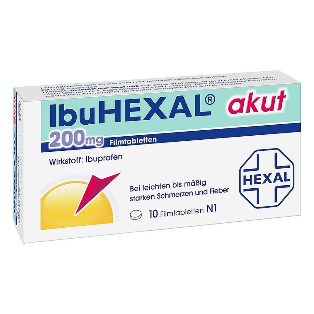 IBUHEXAL akut 200 Filmtabletten IBUHEXAL akut 200 Filmtabletten