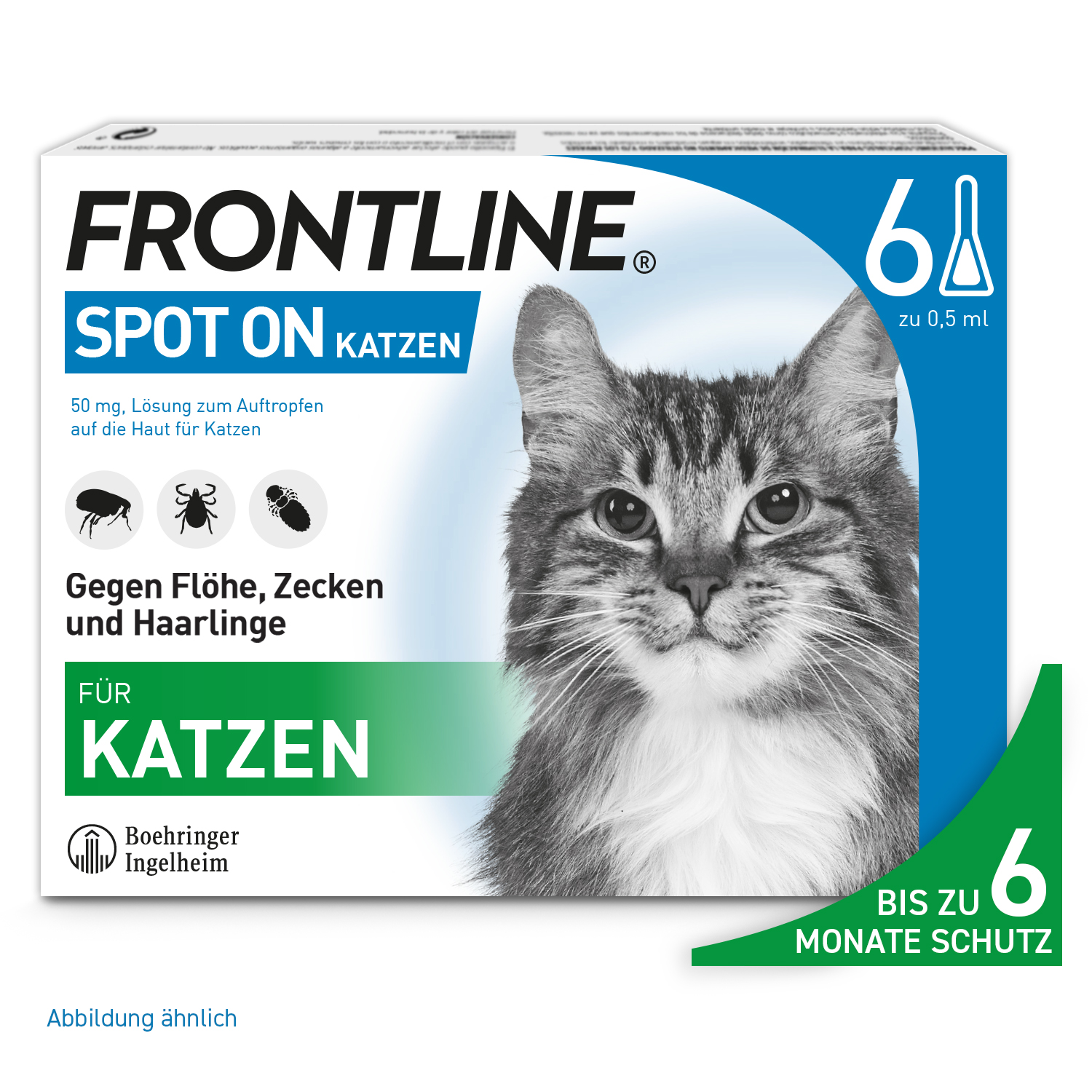 FRONTLINE SPOT-ON gegen Zecken und Flöhe für Katzen FRONTLINE SPOT-ON gegen Zecken und Flöhe für Katzen