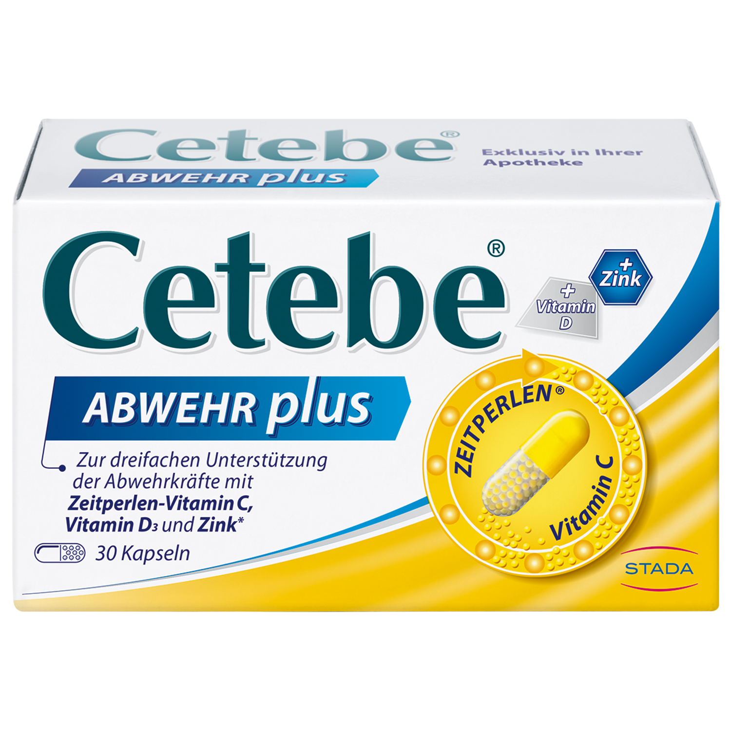 CETEBE ABWEHR plus Vitamin C+Vitamin D3+Zink Kaps. CETEBE ABWEHR plus Vitamin C+Vitamin D3+Zink Kaps.