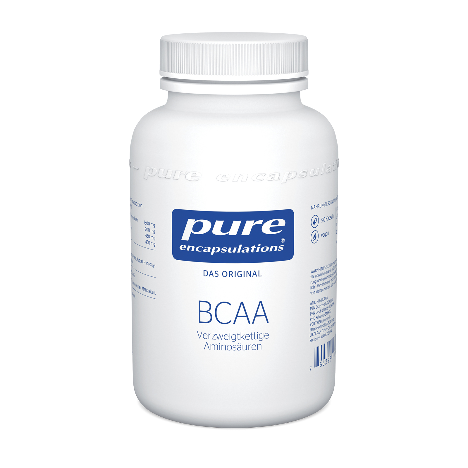 PURE ENCAPSULATIONS BCAA Verzweigtkett.AS Kapseln PURE ENCAPSULATIONS BCAA Verzweigtkett.AS Kapseln