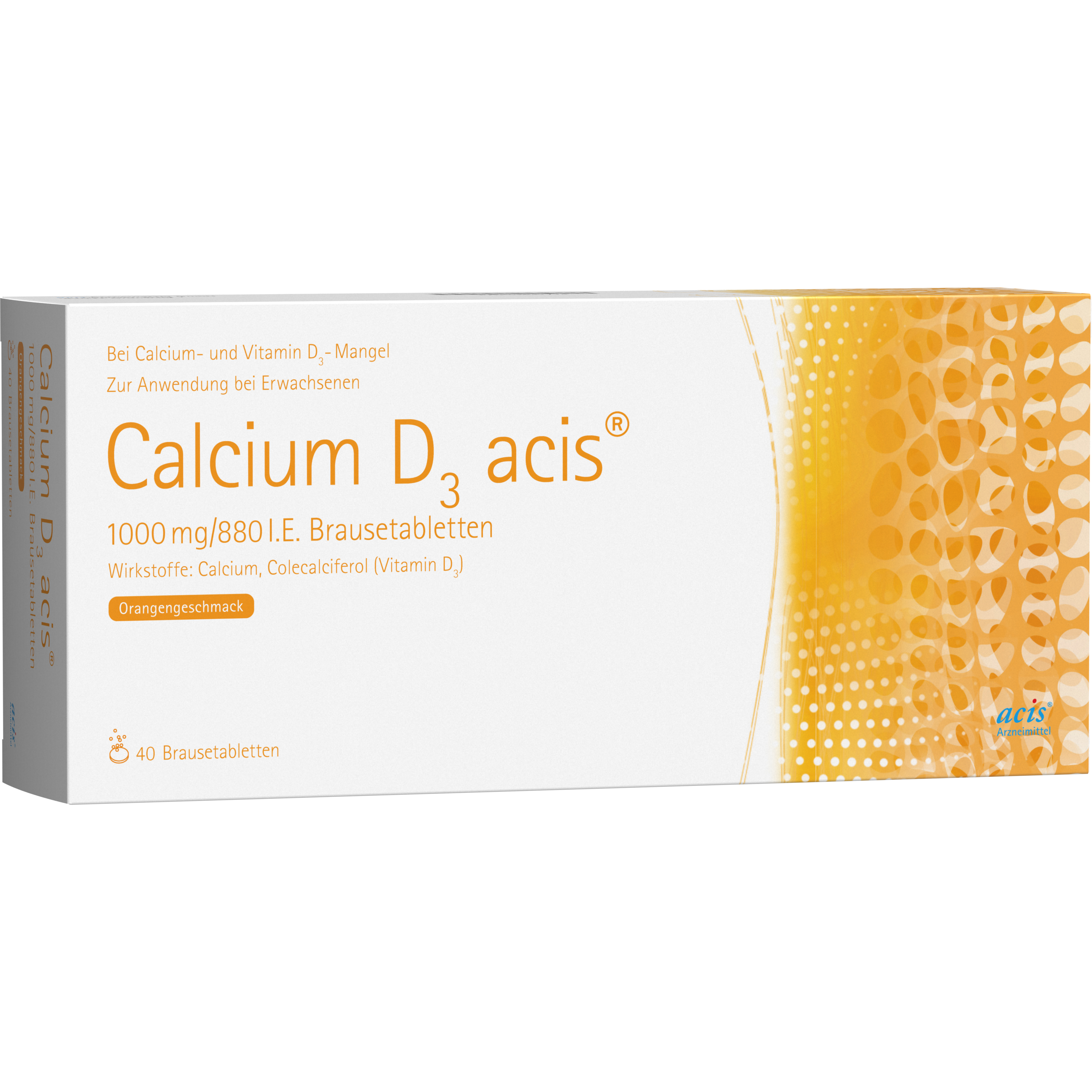 CALCIUM D3 acis 1000 mg/880 I.E. Brausetabletten CALCIUM D3 acis 1000 mg/880 I.E. Brausetabletten