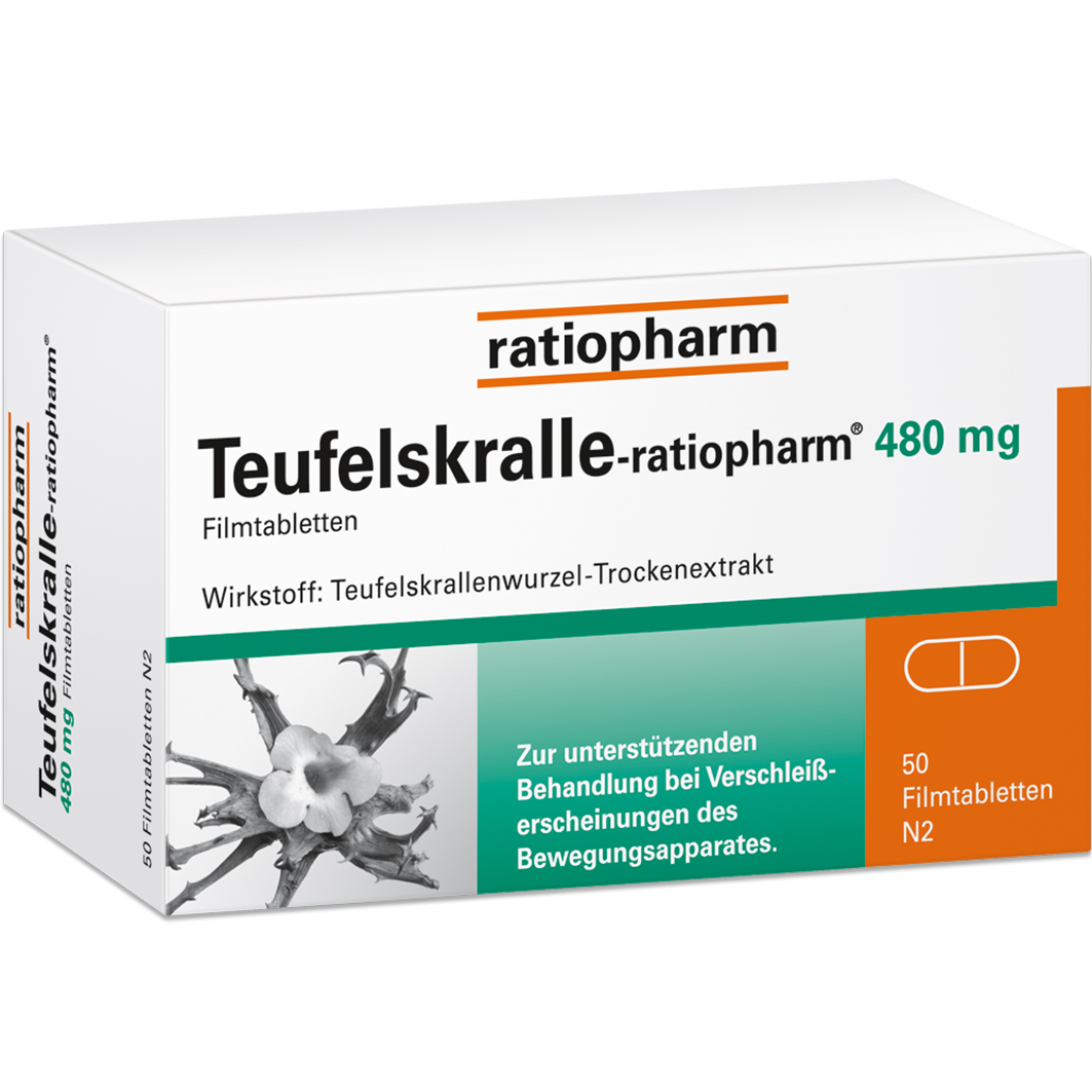 TEUFELSKRALLE-RATIOPHARM Filmtabletten TEUFELSKRALLE-RATIOPHARM Filmtabletten