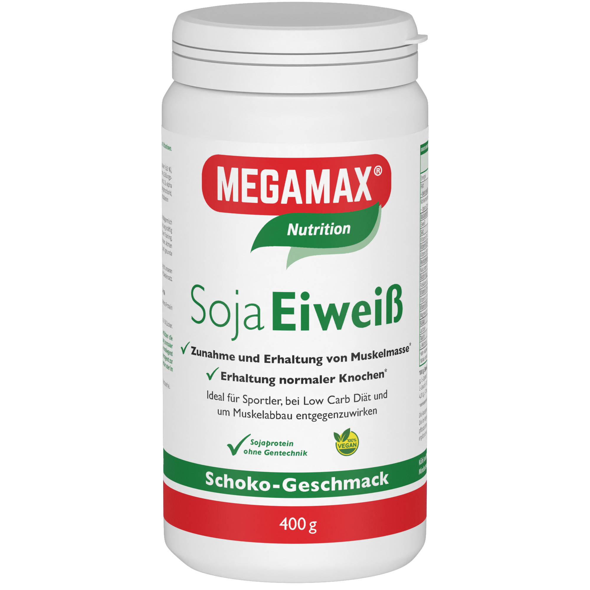 MEGAMAX Soja Eiweiß Schoko Pulver MEGAMAX Soja Eiweiß Schoko Pulver