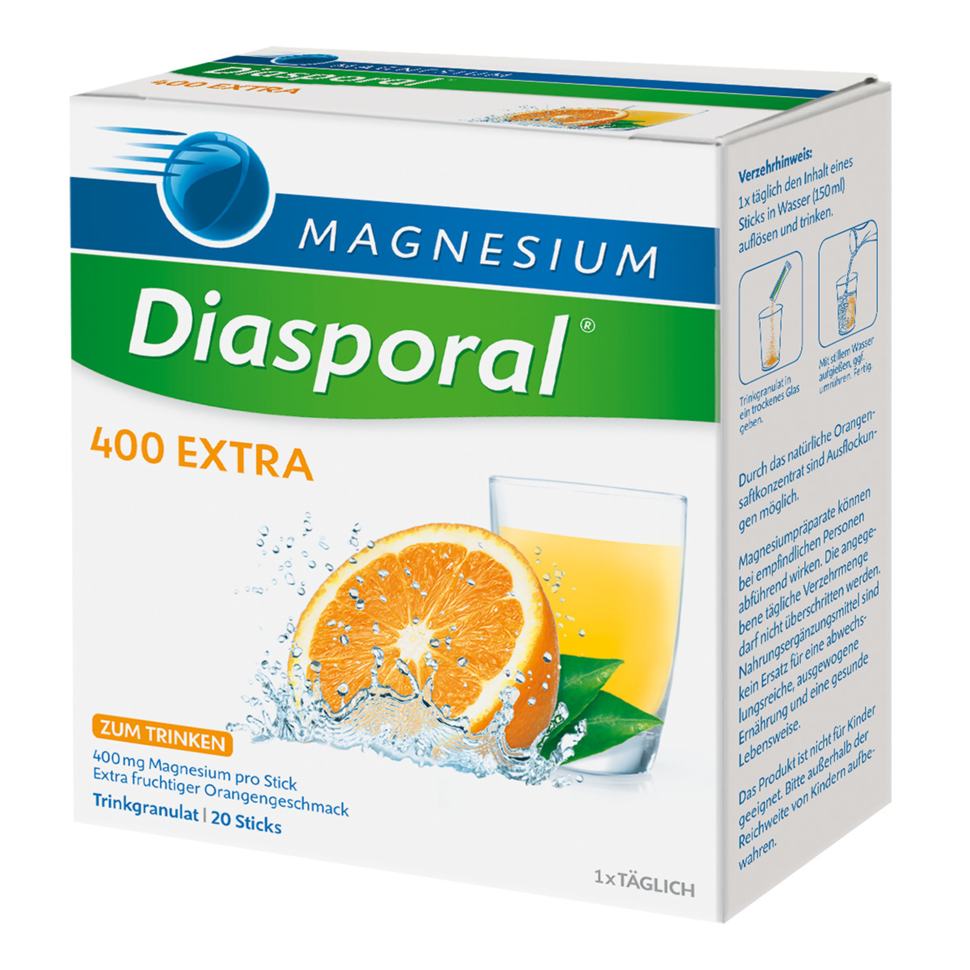 MAGNESIUM DIASPORAL 400 Extra Trinkgranulat MAGNESIUM DIASPORAL 400 Extra Trinkgranulat