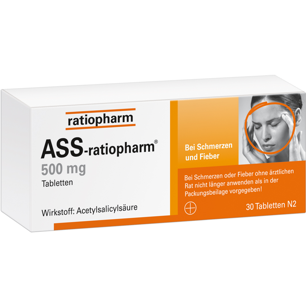 ASS-ratiopharm 500 mg Tabletten ASS-ratiopharm 500 mg Tabletten