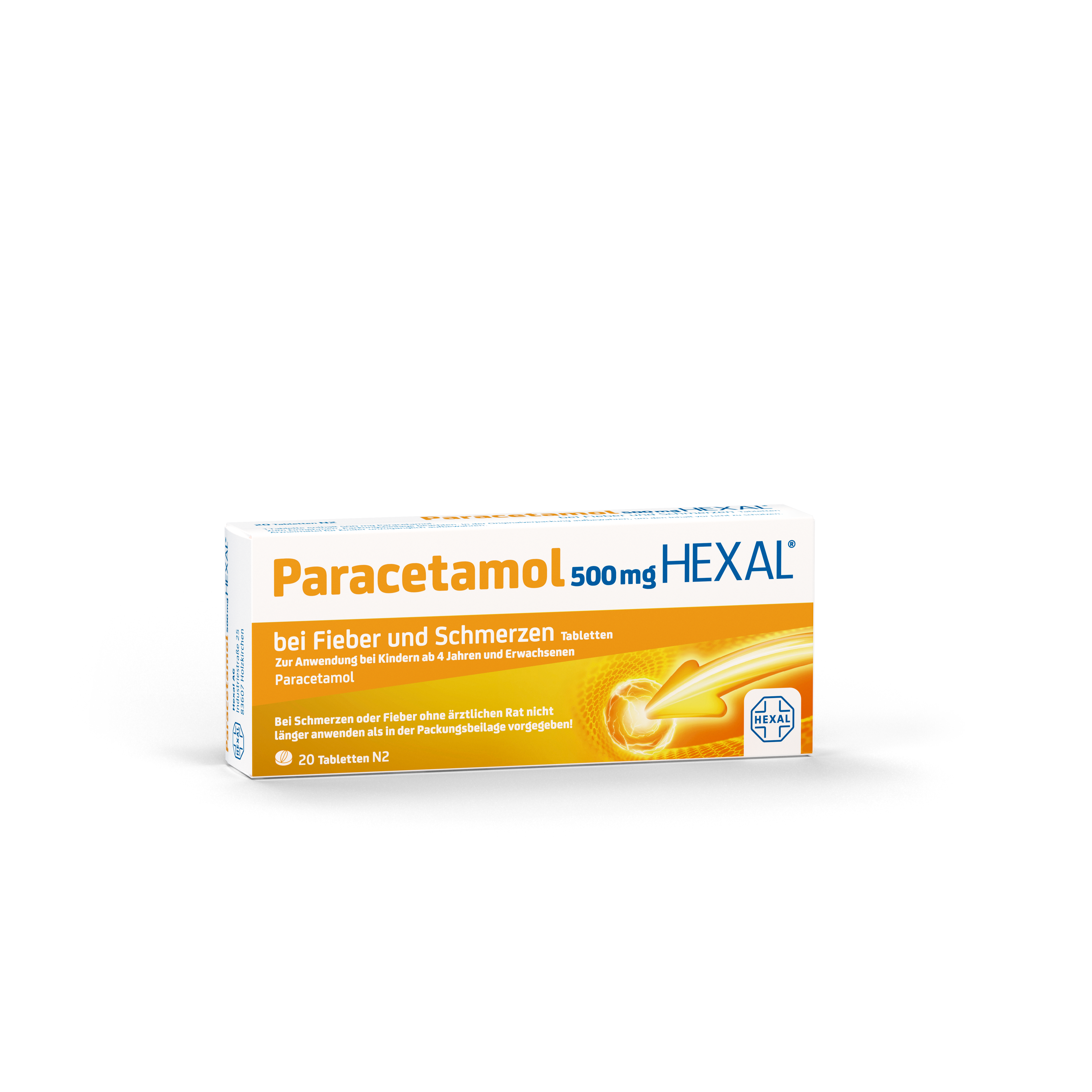 PARACETAMOL 500 mg HEXAL bei Fieber und Schmerzen Tabletten PARACETAMOL 500 mg HEXAL bei Fieber und Schmerzen Tabletten