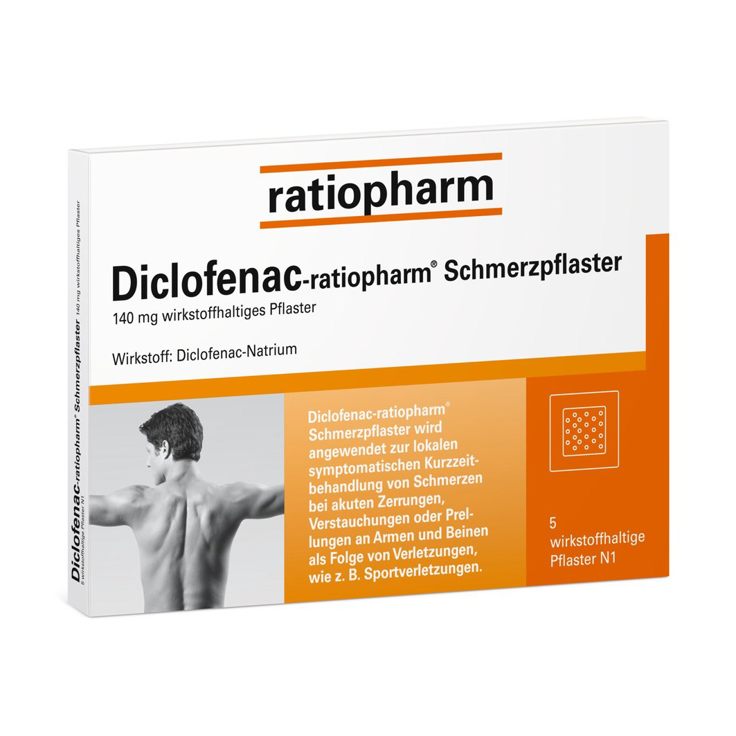 DICLOFENAC-ratiopharm Schmerzpflaster DICLOFENAC-ratiopharm Schmerzpflaster