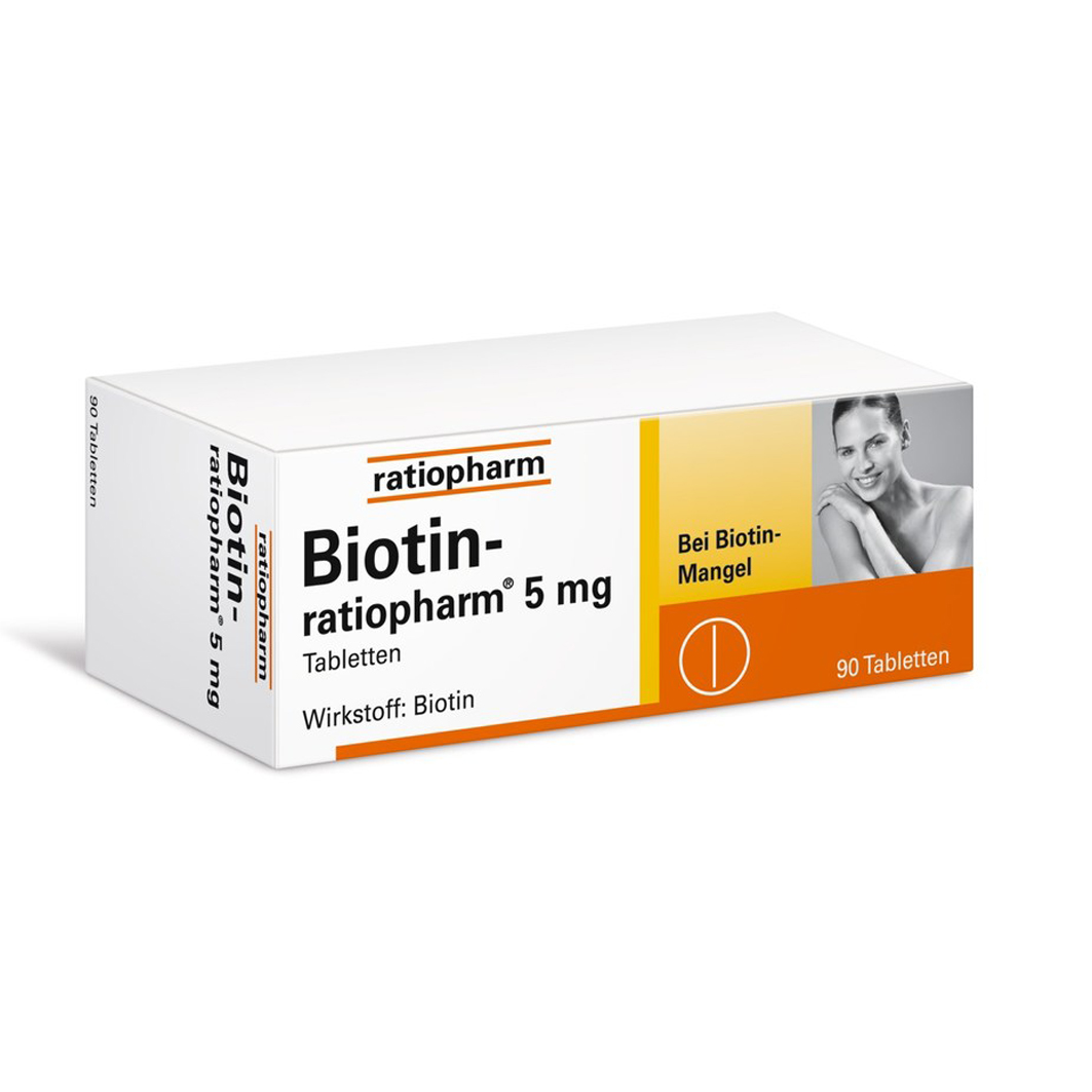 BIOTIN-RATIOPHARM 5 mg Tabletten BIOTIN-RATIOPHARM 5 mg Tabletten