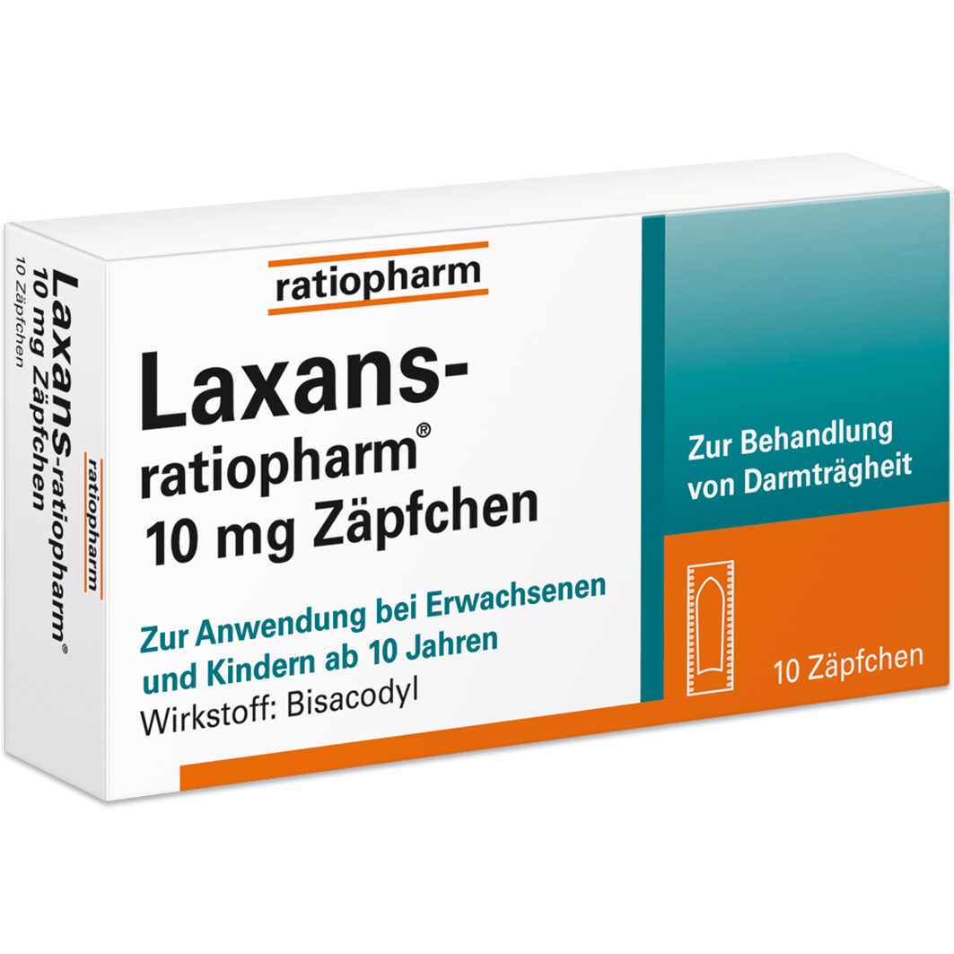 LAXANS-ratiopharm 10 mg Zäpfchen LAXANS-ratiopharm 10 mg Zäpfchen