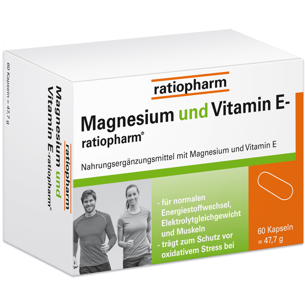 MAGNESIUM UND VITAMIN E-ratiopharm Kapseln MAGNESIUM UND VITAMIN E-ratiopharm Kapseln