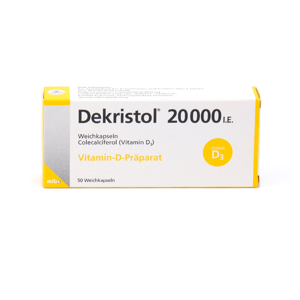 DEKRISTOL 20.000 I.E. Weichkapseln DEKRISTOL 20.000 I.E. Weichkapseln