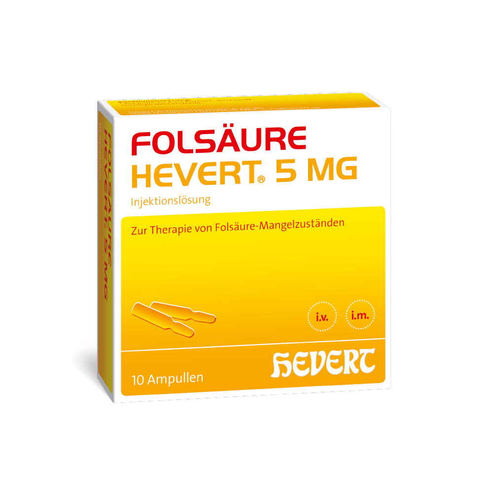 FOLSÄURE HEVERT 5 mg Ampullen FOLSÄURE HEVERT 5 mg Ampullen