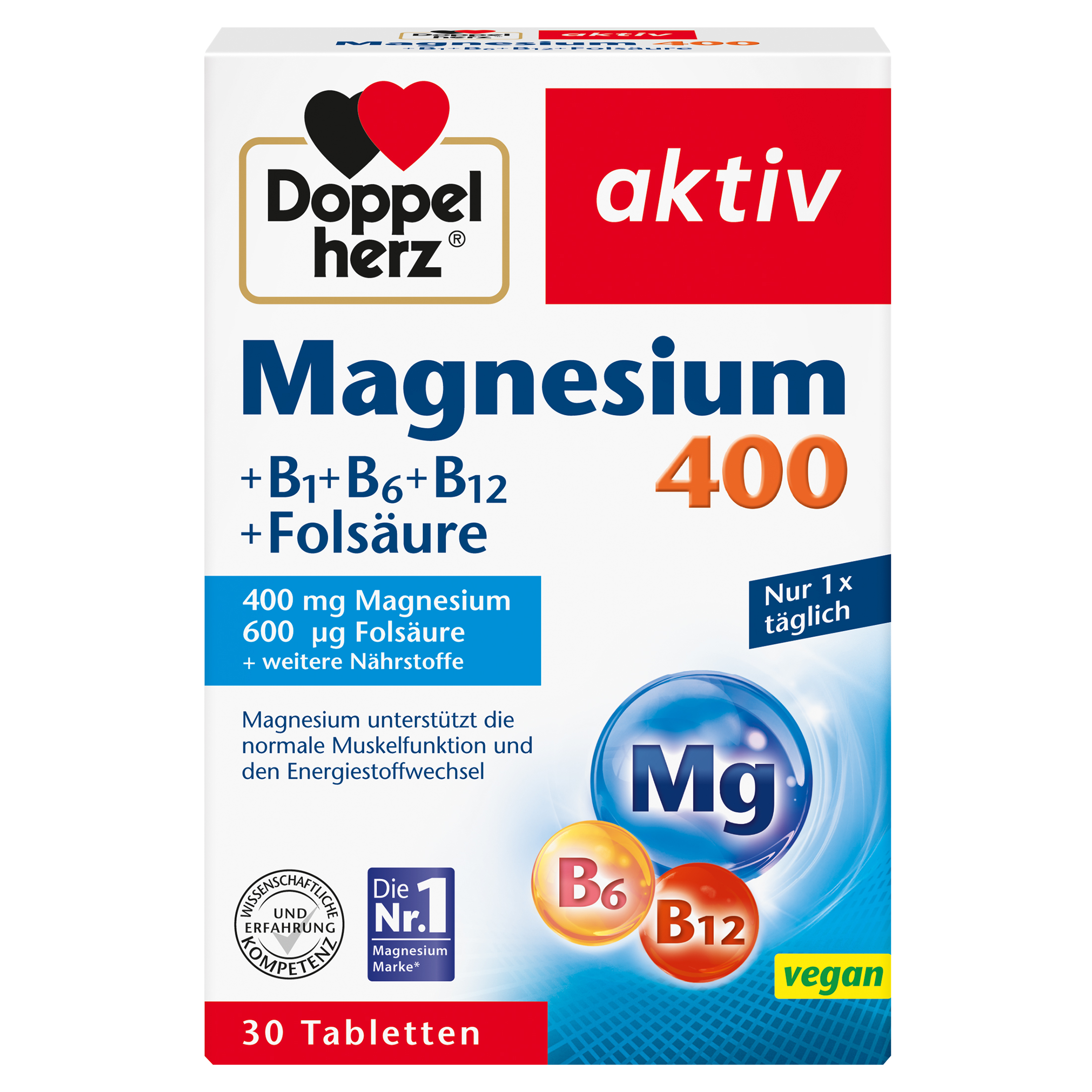 DOPPELHERZ Magnesium 400 mg Tabletten DOPPELHERZ Magnesium 400 mg Tabletten